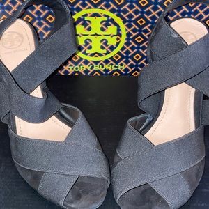 Tory Burch Black suede sandal